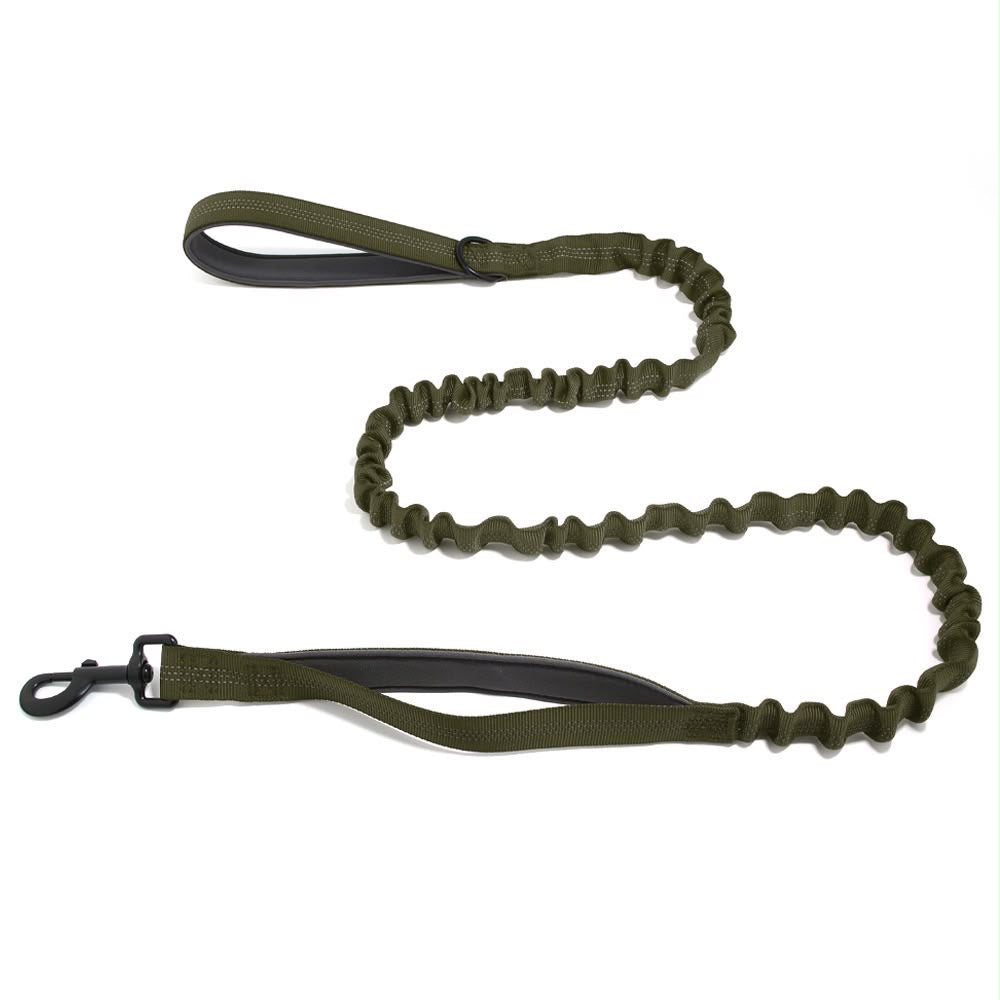 Laisse élastique Livelor vert militaire