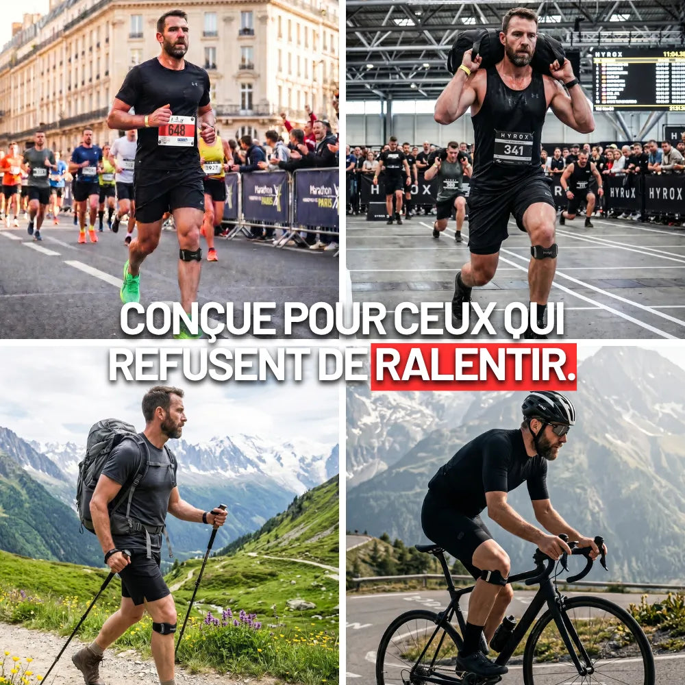 Sangle rotulienne Livelor en course, randonnée et vélo